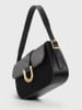 Lucky Bees Schultertasche in Schwarz - (B)26 x (H)16 cm