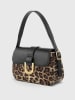 Lucky Bees Schultertasche in Beige/ Dunkelbraun/ Schwarz - (B)26 x (H)16 cm