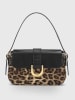 Lucky Bees Schultertasche in Beige/ Dunkelbraun/ Schwarz - (B)26 x (H)16 cm