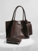 Lucky Bees Shopper in Dunkelbraun - (B)41 x (H)25 cm