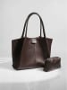 Lucky Bees Shopper in Dunkelbraun - (B)41 x (H)25 cm