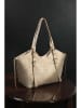 Lucky Bees Shopper bag w kolorze beżowym - 43 x 22 x 13 cm