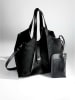 Lucky Bees Shopper bag w kolorze czarnym - 45 x 24 cm