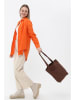 Lucky Bees Shopper in Dunkelbraun - (B)33 x (H)45 x (T)10 cm