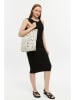 Lucky Bees Shopper in Beige - (B)38 x (H)42 x (T)8 cm