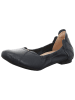 Think! Leren ballerina's donkerblauw