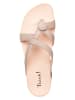Think! Leder-Zehentrenner in Beige