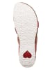 Think! Leren teenslippers lichtrood