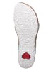 Think! Leren teenslippers lichtblauw/meerkleurig