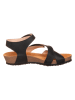 Think! Leder-Sandalen in Schwarz