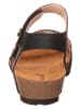 Think! Leder-Sandalen in Schwarz