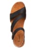 Think! Leder-Sandalen in Schwarz