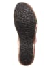 Think! Leren sandalen "Flamingo" wit/meerkleurig