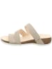 Think! Leder-Pantoletten in Beige