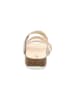Think! Leder-Pantoletten in Beige