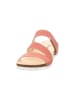 Think! Leder-Pantoletten in Rosa