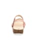 Think! Leder-Pantoletten in Rosa