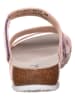 Think! Leder-Pantoletten in Rosa/ Bunt