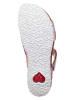 Think! Leder-Pantoletten in Rosa/ Bunt