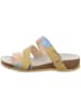 Think! Leder-Pantoletten in Beige