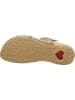 Think! Leder-Pantoletten in Beige