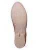 Think! Leder-Spangenballerinas in Cognac