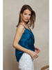 Plume Top "Agar" blauw