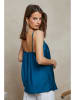 Plume Top "Agar" blauw