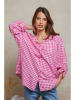 Plume Blouse "Amily" roze/wit