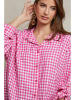 Plume Blouse "Amily" roze/wit