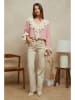 Plume Bluse "Baxo" in Rosa/ Sand