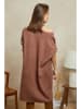 Plume Jurk "Beverly" cognackleurig
