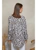 Plume Blouse "Chaline" wit/zwart