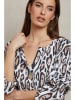 Plume Blouse "Chaline" wit/zwart