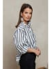 Plume Blouse "Liam" wit/zwart