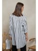 Plume Blouse "Liam" wit/zwart