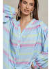 Plume Blouse "Phoenix" lichtblauw