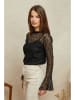 Plume Bluse "Sergio" in Schwarz
