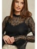 Plume Bluse "Sergio" in Schwarz