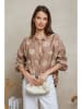Plume Bluse "Tidji" in Hellbraun