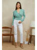 Plume Spijkerbroek "Timeo" - tapered fit - wit
