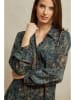 Plume Kleid "Tivee" in Khaki/ Blau