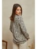 Plume Blouse "Yohel" beige/zwart
