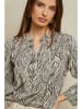 Plume Blouse "Yohel" beige/zwart