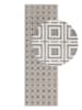 Elle Decoration Kurzflor-Teppich "Perles" in Grau/ Creme