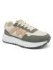 Sixth Sens Sneakers in Khaki/ Creme