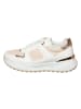 Sixth Sens Sneakers in Weiß/ Beige/ Gold
