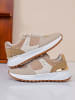 Sixth Sens Sneakers crème/beige/goudkleurig