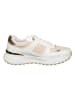 Sixth Sens Sneakers in Weiß/ Beige/ Gold