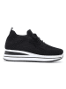 Sixth Sens Keilsneakers in Schwarz